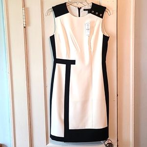 WHBM Colorblock Sheath Dress